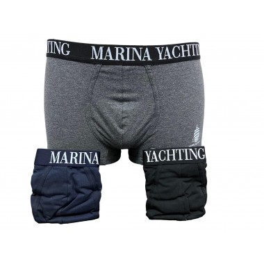 Pack 6 Boxer Man Baumwolle sortierte Farben MY132 E - Marina Yachting