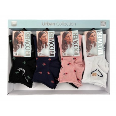 Packaging 12 pairs Women's short socks URBAN - ENRICO COVERI