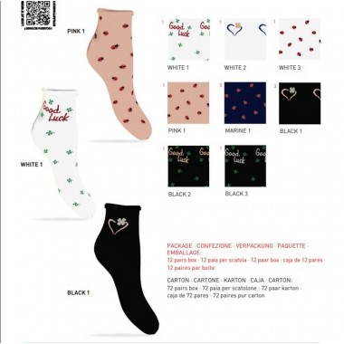 Packaging 12 pairs Women's short socks URBAN - ENRICO COVERI
