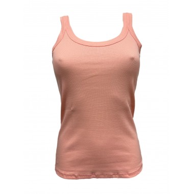 CLOE - EXES 2/1 Ribbed Cotton Narrow Shoulder Tank Top