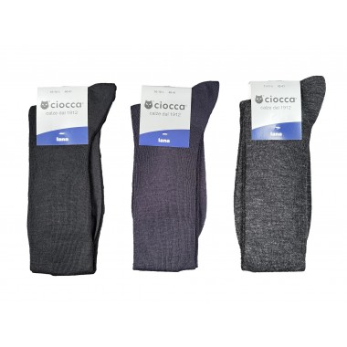 Pack of 6 pairs Lengths Man wool in Costina 888 - CIOCCA