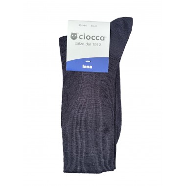 Pack of 6 pairs Men's Long Ribbed Wool Socks 888 - CIOCCA