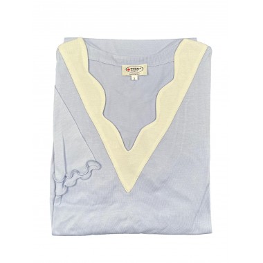 Mid sleeve night shirt 5 SCOLLO ONDA