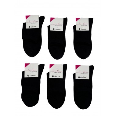 6er Pack Damen Kurzsocken aus Baumwolle Art. 145/2 - CIOCCA