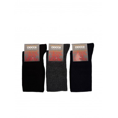 Pack 12 paires Longueurs Man Thermocotone Taille stretch seulement couleurs assorties bleu noir et art anthracite. 640 - CIOCCA