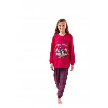 Pijama christmas chica algodón interlock 24D90951 - KISSIMO