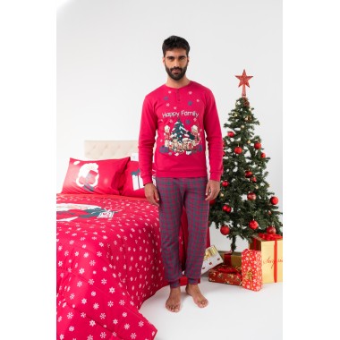 Pyjamas de Noël pour hommes en coton 24U00851 - KISSIMO