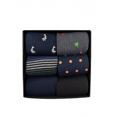 Pack 6 paires longues chaussettes homme thermocoton BOXCW6 - CIOCCA