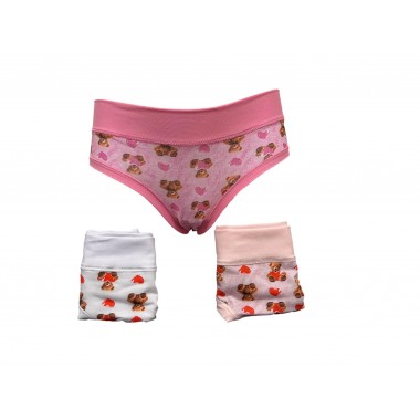 Confezione 6 boxerini bimba in cotone colori assortiti B2864 - Emy Bimba