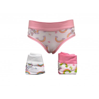 Confezione 6 boxerini bimba in cotone colori assortiti B2809 - Emy Bimba