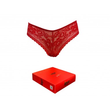 Brésilienne dentelle rouge Noël 83124 - LOVE AND BRA