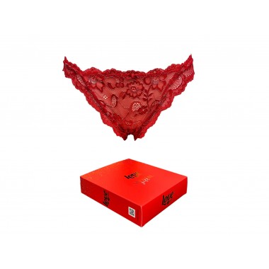 Esposa de mujer encaje rojo Navidad 83121 - LOVE AND BRA