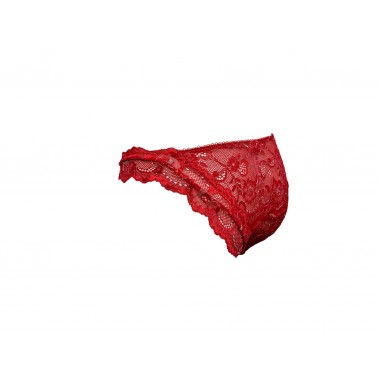 Slip donna pizzo rosso natale 83121 - LOVE AND BRA