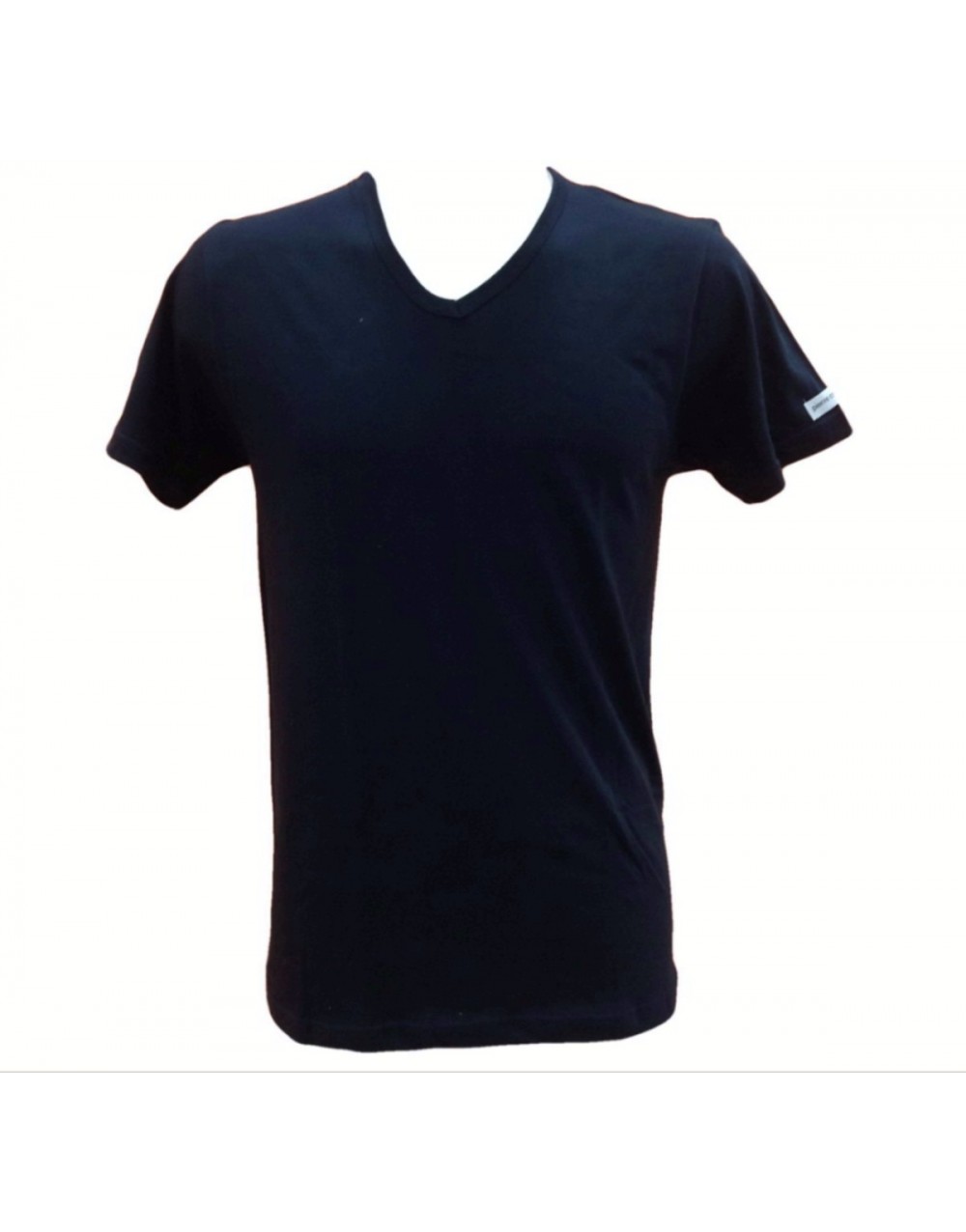 Confezione 3 T-shirt Uomo in cotone scollo a v colori bianco nero PC Siviglia - Pierre Cardin