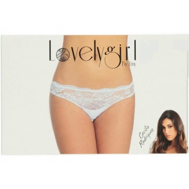 Pack 6 Brésilien Panty Femmes Couleur Noir et Blanc Coton 3591D - Belle fille